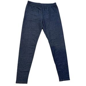 No Boundaries Dark Wash Denim Look Leggings Jeggings Womens Small Blue Workout